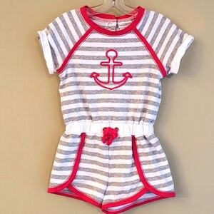 Maggie & Zoe striped short romper